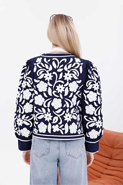 Pulli Collection Nakış işleme Tasarım Astarlı Ceket