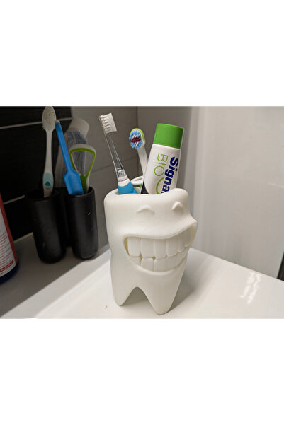 Print Zone Χαμογελαστή θήκη οδοντόβουρτσας |   Διακοσμητικός Οργανωτής Μπάνιο...