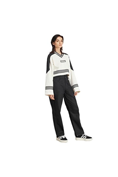 adidas Women's White Sweatshirt Crew Sweatshirt Jx7597