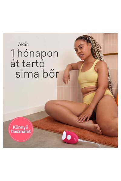 Braun Silk-épil 3 3-202 Epilator, MicroGrip, Smart Light, 20 Tweezers, 2 Speeds, Trimmer, Fuchsia