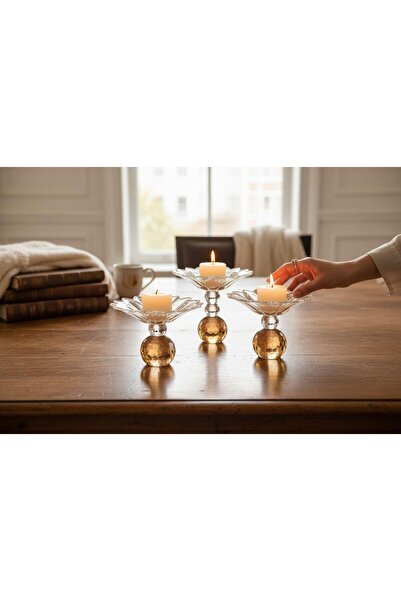 ROY KING KRİSTAL SUNUMLUK KAHVERENGİ 15 CM