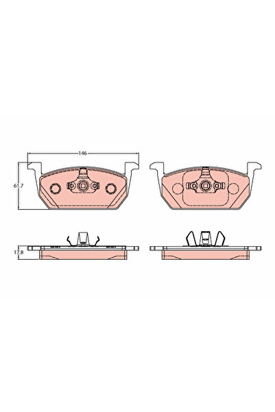 TRW Set Placute Frana Frana Disc Seat Ibiza 5/Leon