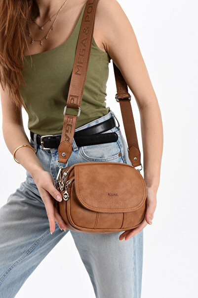 MEGA ÇANTA Lisbon/Soft Leather Stylish and Functional Crossbody Women's Bag