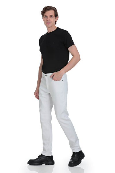 Hatemoğlu Stone Slim Fit 5 Pocket Cotton Canvas Trousers