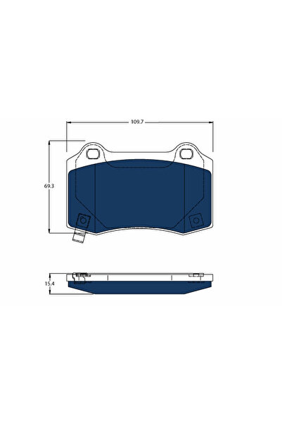 TRW Set Placute Frana Frana Disc Tesla Model S