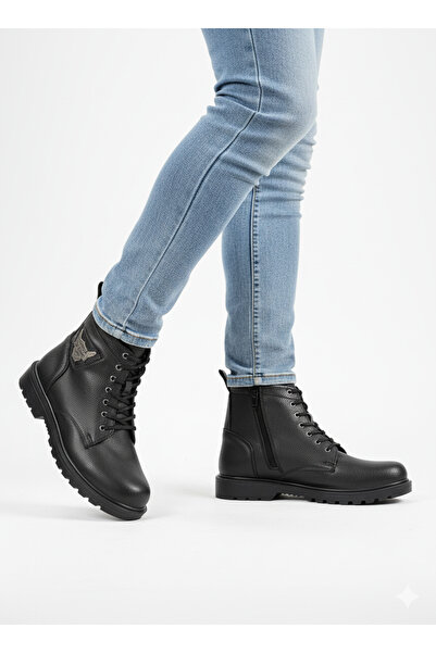 Tomato Bags Ανδρικές μπότες με κορδόνια με φερμουάρ και αντιολισθητική σόλα