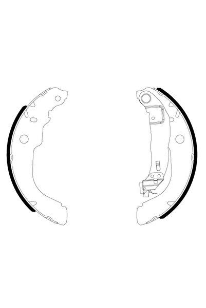 TEXTAR Set Saboti Frana Citroen C-Elysee/C3 3 Peugeot 208 1
