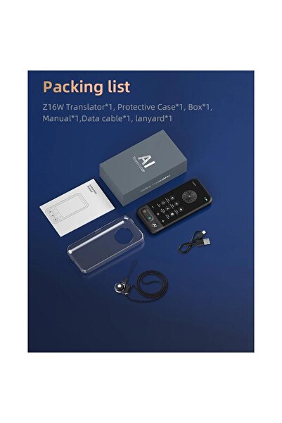 Tradeo مترجم صوتي ذكي - ترجمة فورية، بدون اتصال بالإنترنت، يدعم 139 لغة، محمول وفوري