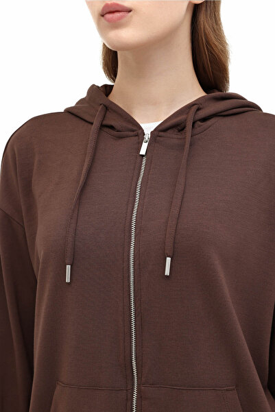 lumberjack Γυναικείο φούτερ 5W Wb Carla-H Gınsen 5Pr καφέ A102031375