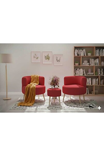 eda hacıoğlu edam bedding group Teddy Lounge 3’lü Çay Seti Modern Oturma Takımı