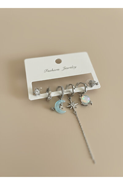 JEWELRY Çoklu Çelik Küpe