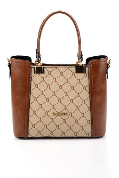 Bambi Kahve Bej 2 Kadın El Çantası C06650266751