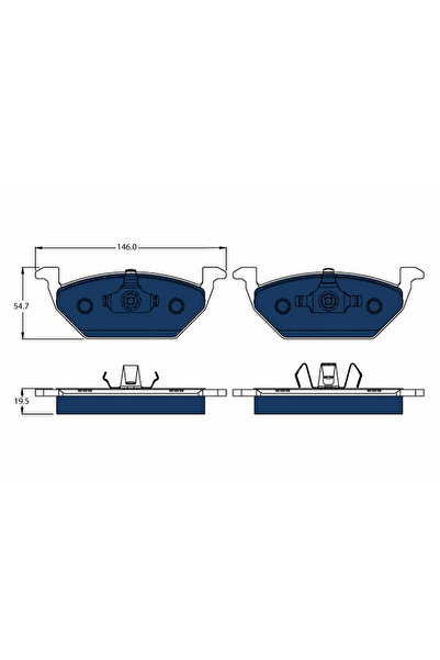 TRW Set Placute Frana Frana Disc Seat Mii Skoda E-Citigo