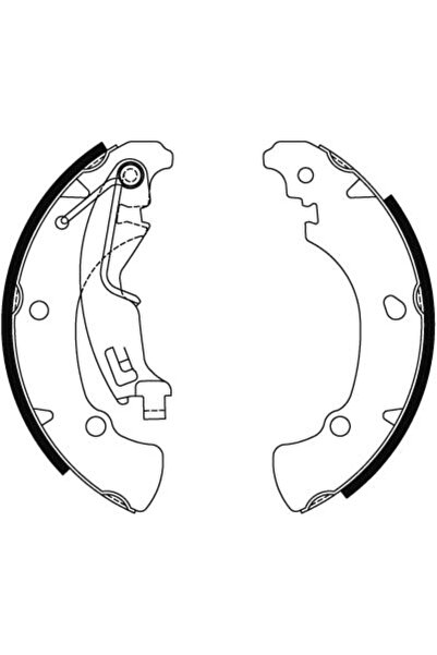 TRW Set Saboti Frana Gs8488 Fiat Grande Punto/Idea/Idea Van Lancia Musa/Ypsilon