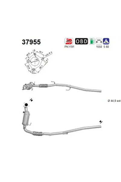 As Catalizator Audi A1 Seat Ibiza 4
