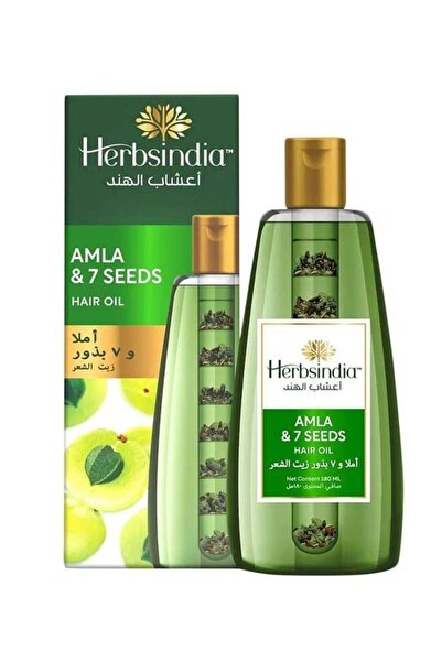 Herbsindia زيت الشعر بالأملا والبذور السبعة - 180 مل