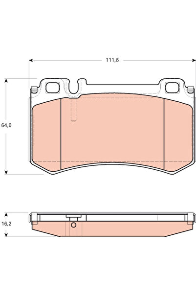 TRW Set Placute Frana Frana Disc Mercedes-Benz S-Class/Sl