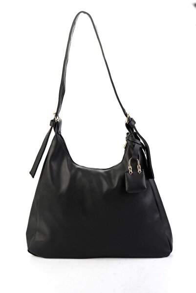Bambi Siyah Kadın Omuz Çantası C06663007309