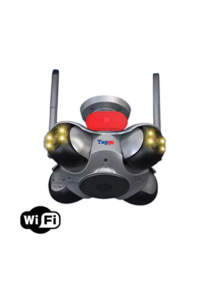 Taggo Cameră de securitate WiFi UltraVision 8K cu detectare inteligentă a mișcării și sistem de alarmă