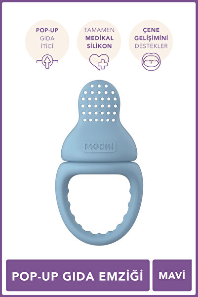 Mochi Pop-Up Gıda Emziği Mavi