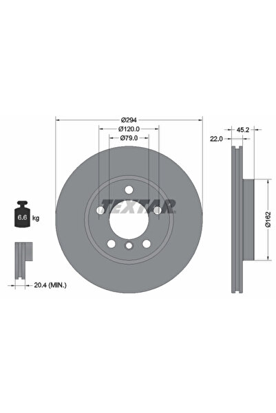 TEXTAR Disc Frana Mini Mini Countryman/Mini Paceman