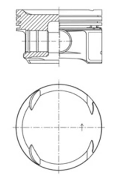 Kolbenschmidt Piston Mercedes-Benz C-Class/Clk/E-Class Mercedes-Benz (Bbdc) C...