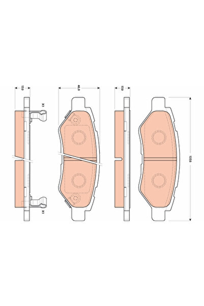 TRW Set Placute Frana Frana Disc Cadillac Cts Chevrolet Camaro