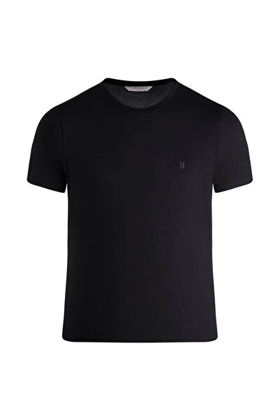 Hatemoğlu Black Regular Fit Crew Neck T-Shirt