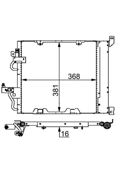 MAHLE Condensator Climatizare Opel Astra H/Zafira / Zafira Family B Vauxhall ...