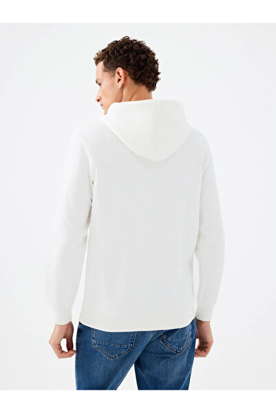 Loft Regular Fit White Men's Sweatshirt Lf2041153
