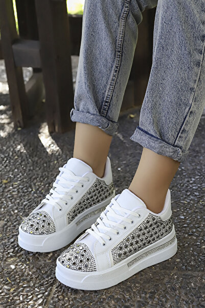 kajal ayakkabı MDLN 230 Pantofi sport cu imprimeu cu piatră