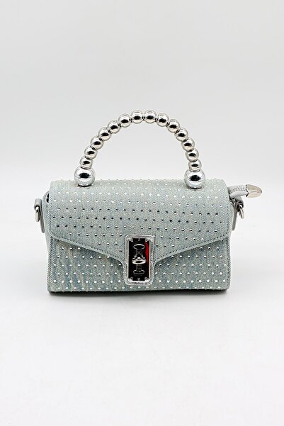 KRISTE BELL Марка Внесен деним, измит с камъни, спортно-елегантен чанта KB056...