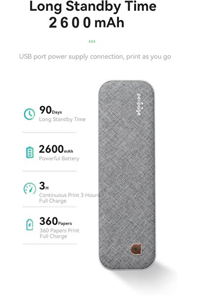 PeriPage A4 Thermal Transfer Portable Printer