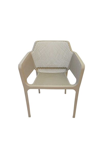 concent Stylish plastic chair - modern design, beige color