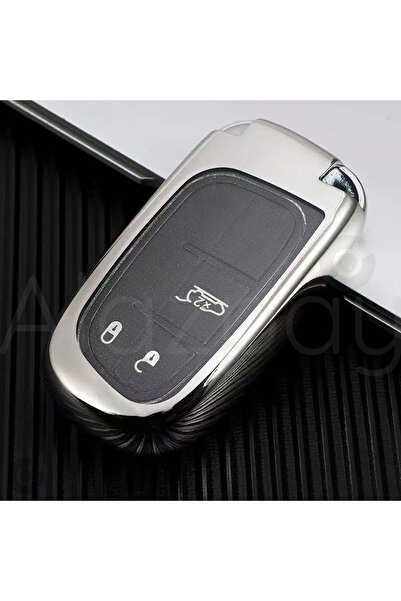 Alazpay Husă pentru chei din TPU pentru Fiat Egea 500X Jeep Grand Cherokee Wr...