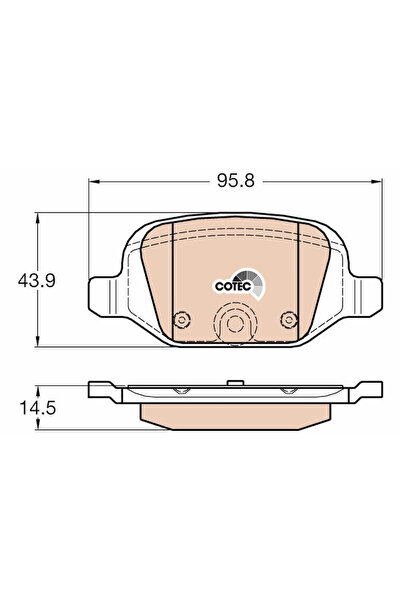 TRW Set Placute Frana Frana Disc Fiat 500 C