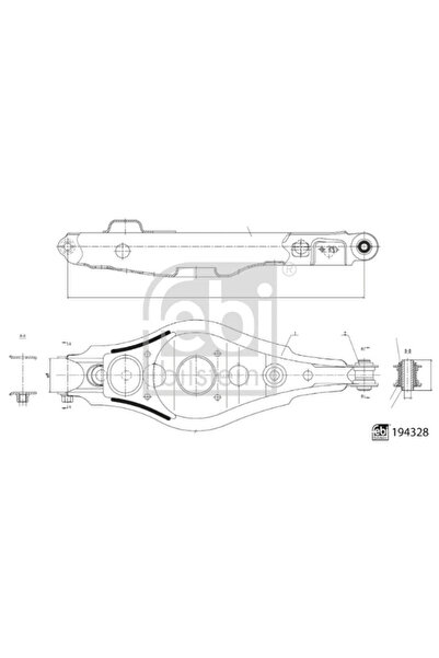 FEBI BILSTEIN Brat Suspensie Roata Spate Toyota Rav 4 3/Rav 4 4 2005-2019