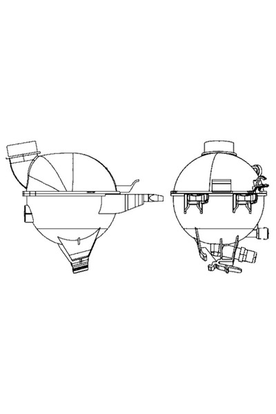MAHLE Vas De Expansiune Racire Citroen C2/C3 1/C3 2 Peugeot 1007/106 1/207