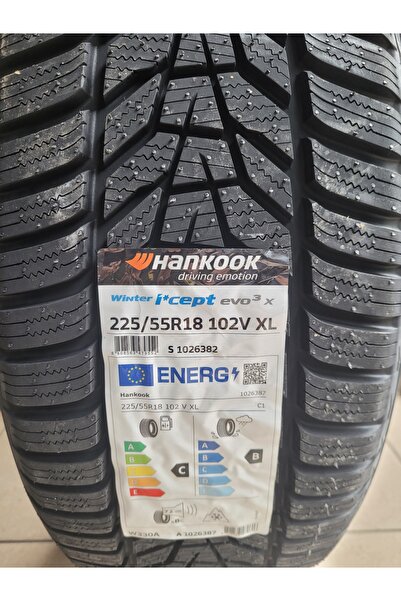 Hankook 225/55R18 Winter I-cept Evo3 W330 102V XL Set Olarak(4 ADET) 2025 Üretim*