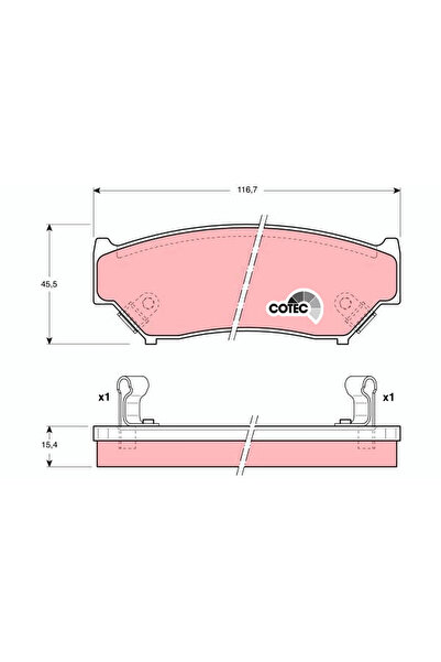 TRW Set Placute Frana Frana Disc Geo Tracker Suzuki Jimny Autoturism De Teren...