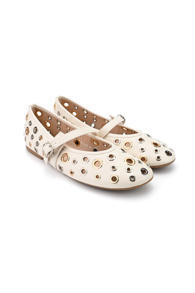 Tmall Casual Women's Ballet Flats, -Leather, BL503, Nude