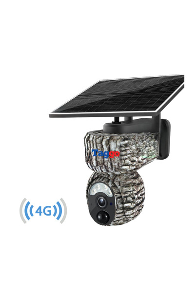 Taggo Cameră 4G 4MP pentru fauna sălbatică, GPS, detectare AI, panou solar, rezistentă la intemperii