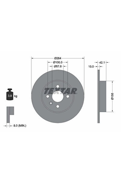 Krieger Disc Frana Chevrolet Meriva Opel Combo Autoutilitara/Limuzina Spatioa...