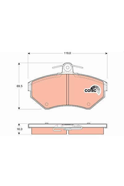 TRW Set Placute Frana Frana Disc Seat Cordoba/Ibiza 2/Toledo 1 Vw Golf 2/Golf...