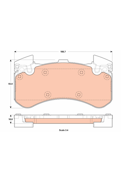TRW Set Placute Frana Frana Disc Audi A6 Allroad C7/A6 C7/A7 Dodge Viper