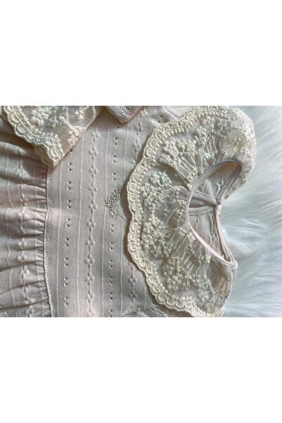 mayakids Lace Collar with Jacket Ruffle Dress