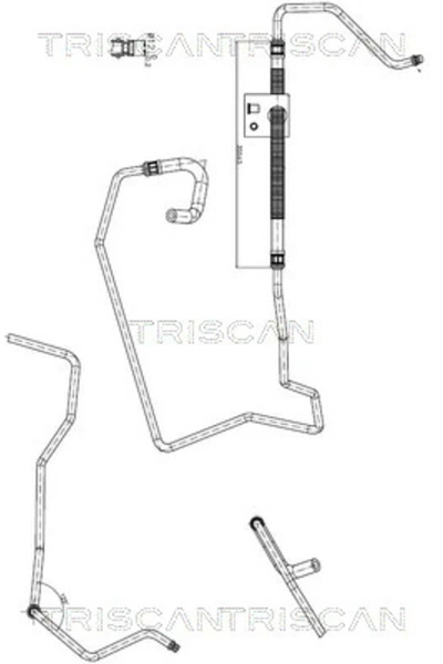 TRISCAN Furtun Hidraulic Sistem De Directie De La Pompa Hidraulica La Caseta ...