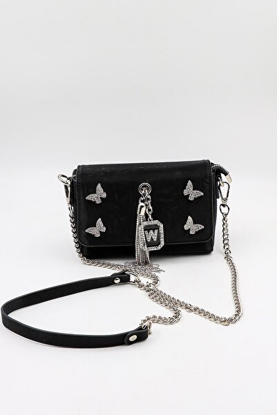 KRISTE BELL Marka İthal Kelebek Taşlı Aksesuar Çanta KB886 Siyah