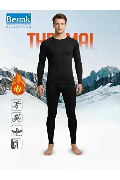 Berrak Thermal Men's Underwear Set-Top and Bottom Set