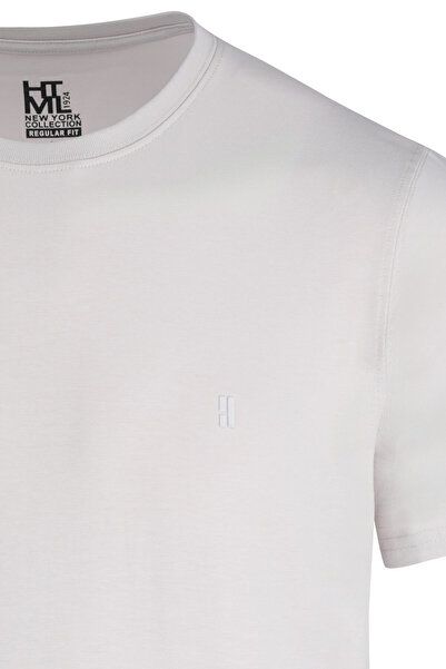 Hatemoğlu Taş Regular Fit Crew Neck Cotton T-Shirt